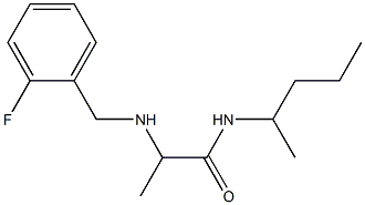 2-{[(2-fluorophenyl)methyl]amino}-N-(pentan-2-yl)propanamide Structure