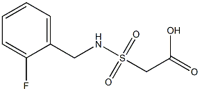 2-{[(2-fluorophenyl)methyl]sulfamoyl}acetic acid,,结构式