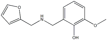 2-{[(2-furylmethyl)amino]methyl}-6-methoxyphenol 化学構造式