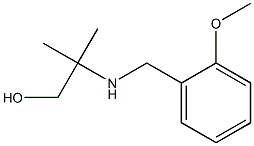 2-{[(2-methoxyphenyl)methyl]amino}-2-methylpropan-1-ol,,结构式