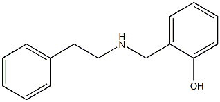 2-{[(2-phenylethyl)amino]methyl}phenol Struktur