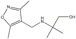 2-{[(3,5-dimethyl-1,2-oxazol-4-yl)methyl]amino}-2-methylpropan-1-ol Structure