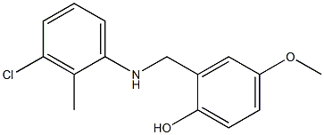 2-{[(3-chloro-2-methylphenyl)amino]methyl}-4-methoxyphenol Structure