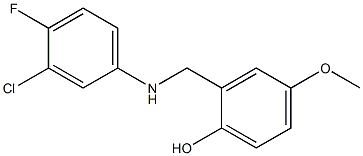 2-{[(3-chloro-4-fluorophenyl)amino]methyl}-4-methoxyphenol Structure