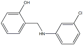 2-{[(3-chlorophenyl)amino]methyl}phenol,,结构式