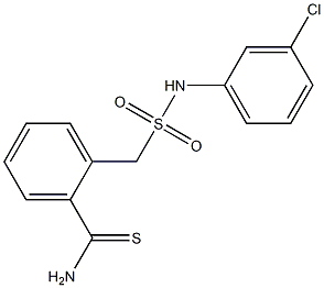 2-{[(3-chlorophenyl)sulfamoyl]methyl}benzene-1-carbothioamide Structure