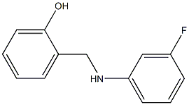 2-{[(3-fluorophenyl)amino]methyl}phenol 化学構造式