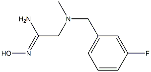 2-{[(3-fluorophenyl)methyl](methyl)amino}-N'-hydroxyethanimidamide|