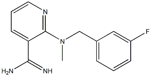 2-{[(3-fluorophenyl)methyl](methyl)amino}pyridine-3-carboximidamide