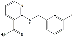  2-{[(3-fluorophenyl)methyl]amino}pyridine-3-carbothioamide