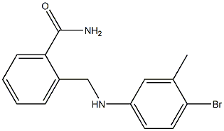 2-{[(4-bromo-3-methylphenyl)amino]methyl}benzamide Structure