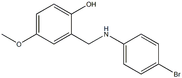 2-{[(4-bromophenyl)amino]methyl}-4-methoxyphenol,,结构式