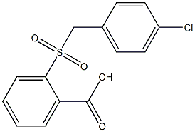 2-{[(4-chlorophenyl)methane]sulfonyl}benzoic acid 结构式