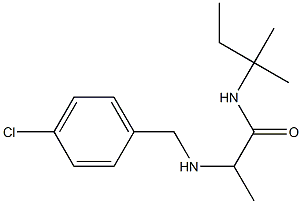 2-{[(4-chlorophenyl)methyl]amino}-N-(2-methylbutan-2-yl)propanamide