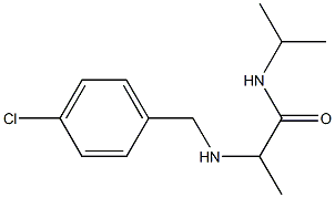 2-{[(4-chlorophenyl)methyl]amino}-N-(propan-2-yl)propanamide Structure