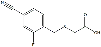 2-{[(4-cyano-2-fluorophenyl)methyl]sulfanyl}acetic acid