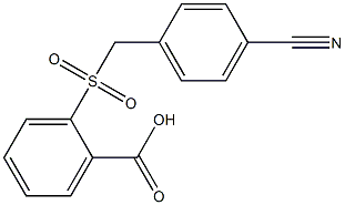  2-{[(4-cyanophenyl)methane]sulfonyl}benzoic acid
