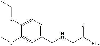 2-{[(4-ethoxy-3-methoxyphenyl)methyl]amino}acetamide Struktur