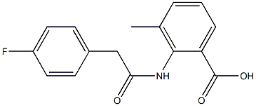 2-{[(4-fluorophenyl)acetyl]amino}-3-methylbenzoic acid