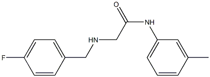 2-{[(4-fluorophenyl)methyl]amino}-N-(3-methylphenyl)acetamide Structure