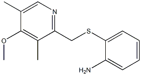 2-{[(4-methoxy-3,5-dimethylpyridin-2-yl)methyl]sulfanyl}aniline 结构式