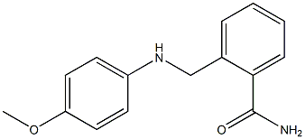 2-{[(4-methoxyphenyl)amino]methyl}benzamide 结构式