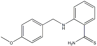 2-{[(4-methoxyphenyl)methyl]amino}benzene-1-carbothioamide Struktur