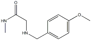 2-{[(4-methoxyphenyl)methyl]amino}-N-methylacetamide Struktur