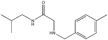 2-{[(4-methylphenyl)methyl]amino}-N-(2-methylpropyl)acetamide Struktur