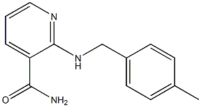 2-{[(4-methylphenyl)methyl]amino}pyridine-3-carboxamide 化学構造式