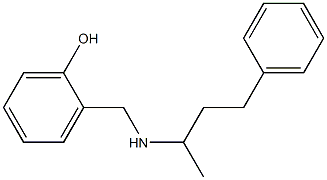 2-{[(4-phenylbutan-2-yl)amino]methyl}phenol 化学構造式