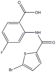  2-{[(5-bromothien-2-yl)carbonyl]amino}-4-fluorobenzoic acid