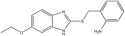 2-{[(6-ethoxy-1H-1,3-benzodiazol-2-yl)sulfanyl]methyl}aniline,,结构式