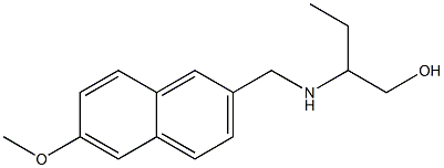 2-{[(6-methoxynaphthalen-2-yl)methyl]amino}butan-1-ol,,结构式