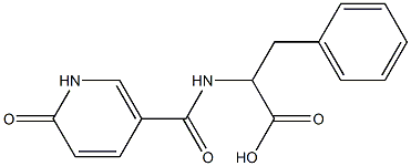 2-{[(6-oxo-1,6-dihydropyridin-3-yl)carbonyl]amino}-3-phenylpropanoic acid,,结构式