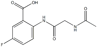 2-{[(acetylamino)acetyl]amino}-5-fluorobenzoic acid 结构式