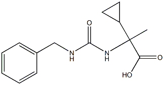 2-{[(benzylamino)carbonyl]amino}-2-cyclopropylpropanoic acid Struktur