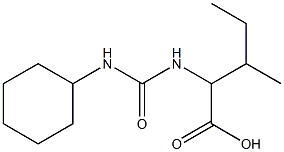 2-{[(cyclohexylamino)carbonyl]amino}-3-methylpentanoic acid,,结构式