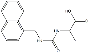 2-{[(naphthalen-1-ylmethyl)carbamoyl]amino}propanoic acid Structure
