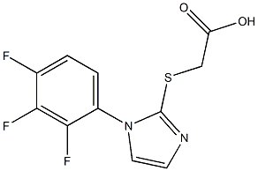 2-{[1-(2,3,4-trifluorophenyl)-1H-imidazol-2-yl]sulfanyl}acetic acid Structure