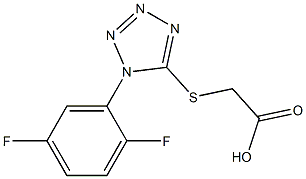 2-{[1-(2,5-difluorophenyl)-1H-1,2,3,4-tetrazol-5-yl]sulfanyl}acetic acid