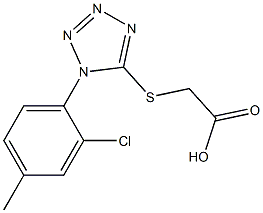 2-{[1-(2-chloro-4-methylphenyl)-1H-1,2,3,4-tetrazol-5-yl]sulfanyl}acetic acid Structure