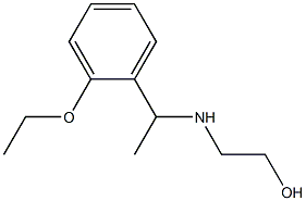 2-{[1-(2-ethoxyphenyl)ethyl]amino}ethan-1-ol 结构式