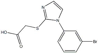 2-{[1-(3-bromophenyl)-1H-imidazol-2-yl]sulfanyl}acetic acid 结构式