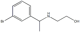 2-{[1-(3-bromophenyl)ethyl]amino}ethan-1-ol Structure