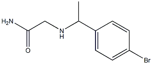 2-{[1-(4-bromophenyl)ethyl]amino}acetamide Struktur