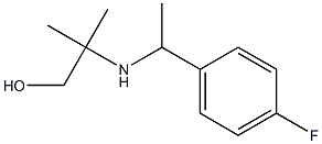 2-{[1-(4-fluorophenyl)ethyl]amino}-2-methylpropan-1-ol,,结构式