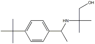 2-{[1-(4-tert-butylphenyl)ethyl]amino}-2-methylpropan-1-ol Struktur