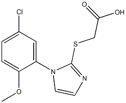 2-{[1-(5-chloro-2-methoxyphenyl)-1H-imidazol-2-yl]sulfanyl}acetic acid