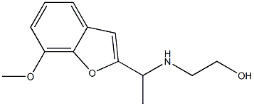 2-{[1-(7-methoxy-1-benzofuran-2-yl)ethyl]amino}ethan-1-ol Structure